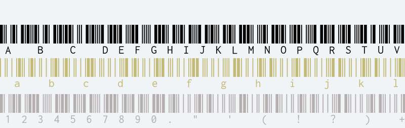 Libre Barcode 39 Extended Text Regular