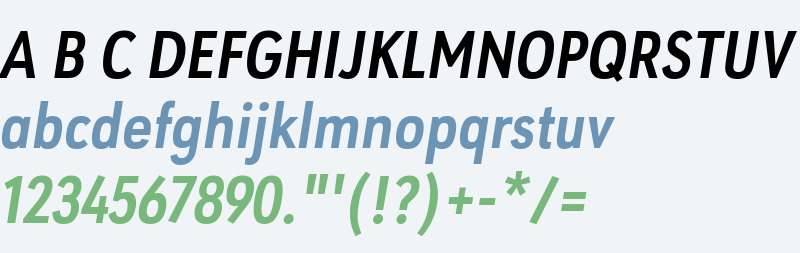 URW Geometric Cond W01 Bold Obl