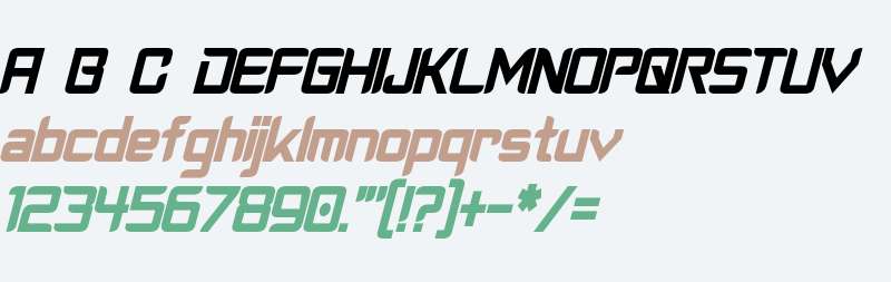 Cyberverse Condensed Bold Italic