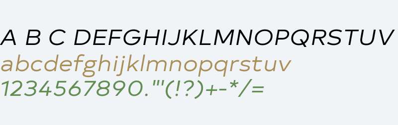 Typold Extended Book Italic