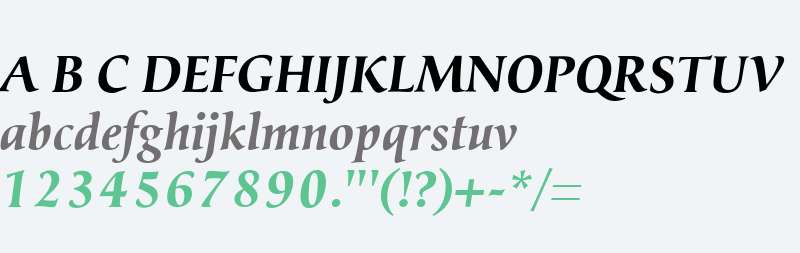 Classica W00 Bold Italic