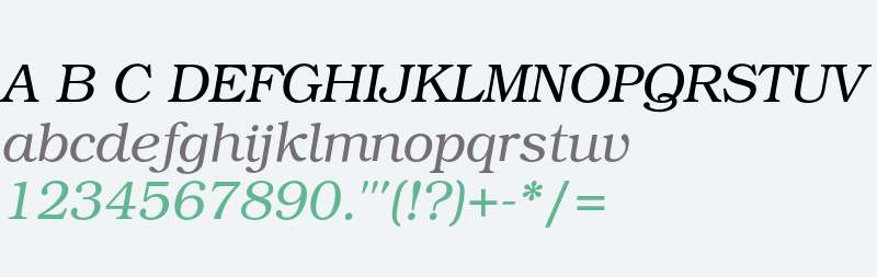 Bookman ITC Std Light Italic