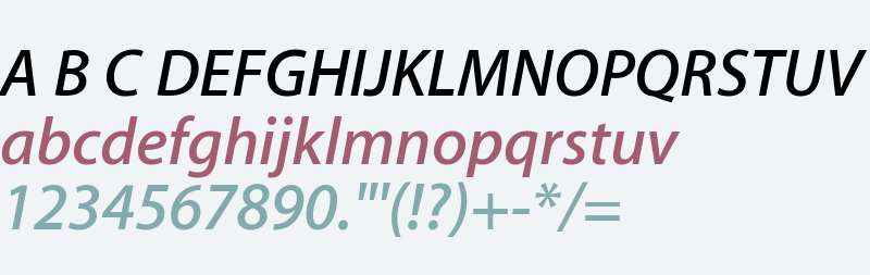 Myriad Set Pro Semibold Italic