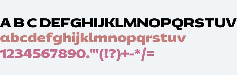 NRK Super Sans Extended Black