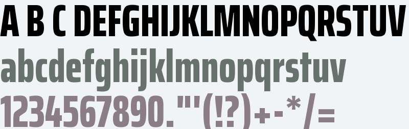 Saira Extra Condensed ExtraBold