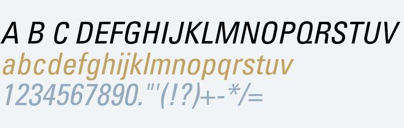 Univers LT W01 57 Condensed Obl