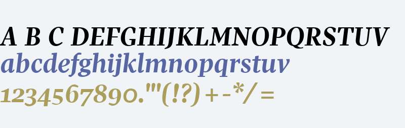 Pratt W01 Bold Italic