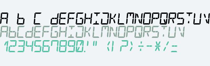 Digital Counter 7 Italic V1