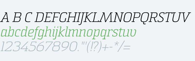 Sommet Slab W01 Light Italic