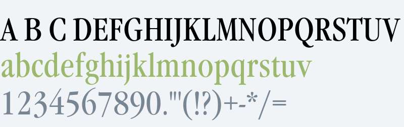 Garamond Itc T Book Condensed