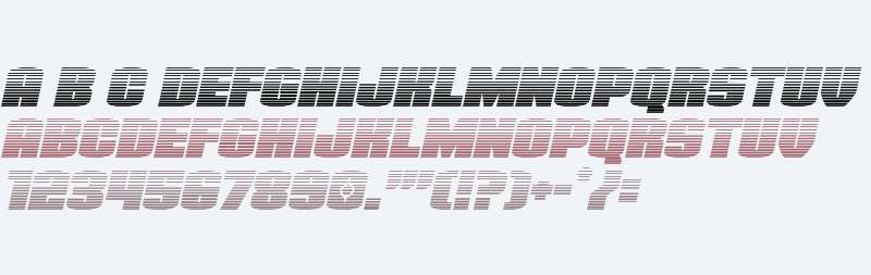 Elephant Gun Gradient Italic