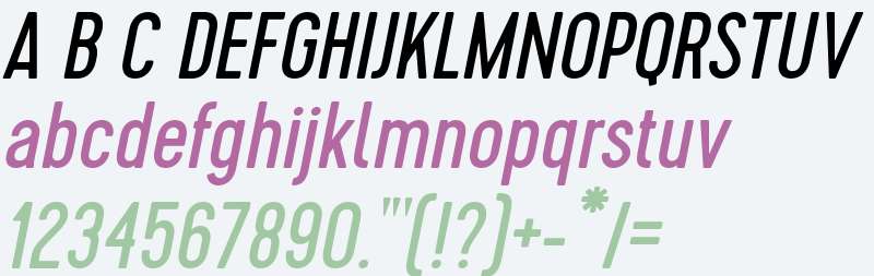 Cervo W01 Regular Italic