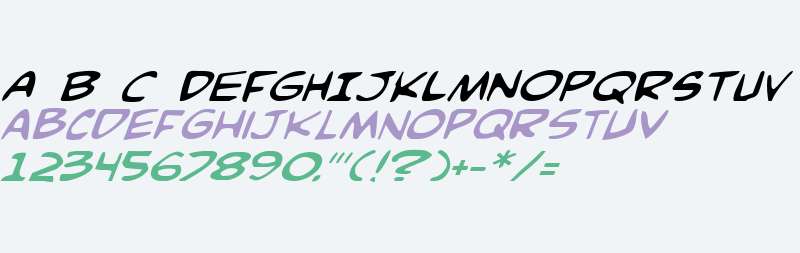 Comic Book Commando Italic V2