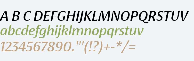 KoningDisplay SemiBold Italic