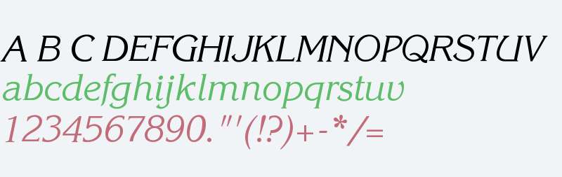 KorinnaITC W08 Italic