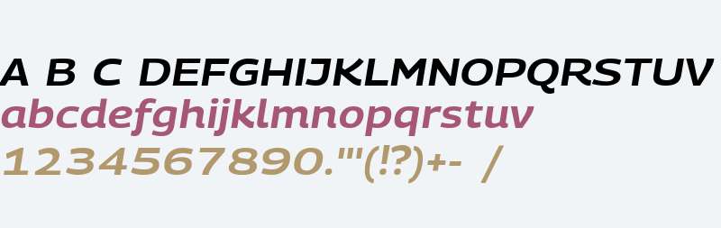 PanoramaW Extended Bold Italic