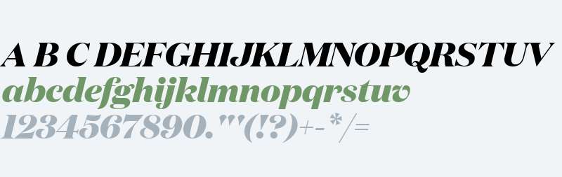 Domaine Display Extrabold Italic Regular