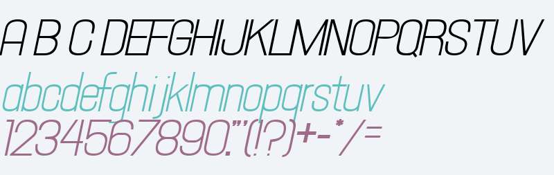 Hallandale Text Italic JL V1