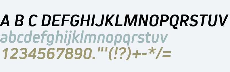 Kiro W01 Bold Italic