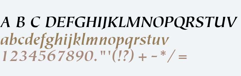 ITC Tiepolo W01 Bold Italic