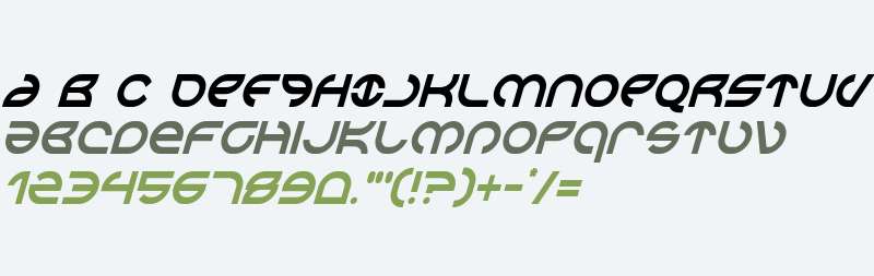 Aetherfox Condensed Italic
