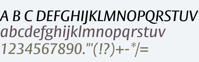 Big Vesta W01 Italic