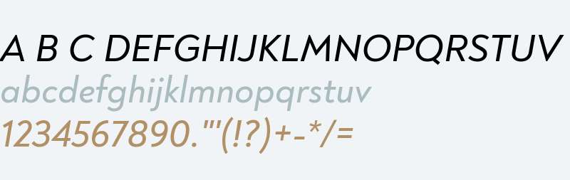 Noah Grotesque Medium Italic