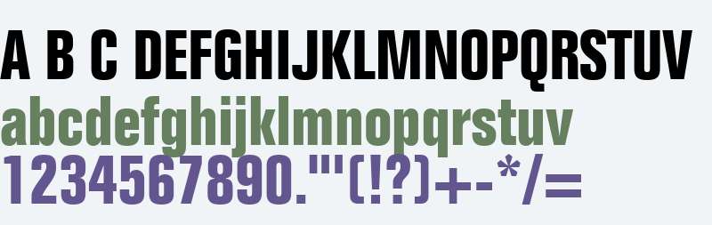 Folio W03 Bold Condensed