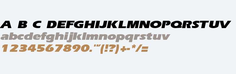 ErgoeBlackExpanded Italic