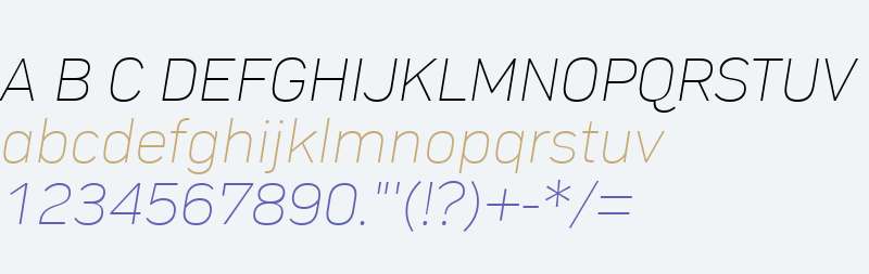 Compasse W03 Thin Italic