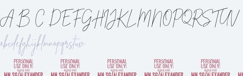 Alexander Lettering PERSONAL