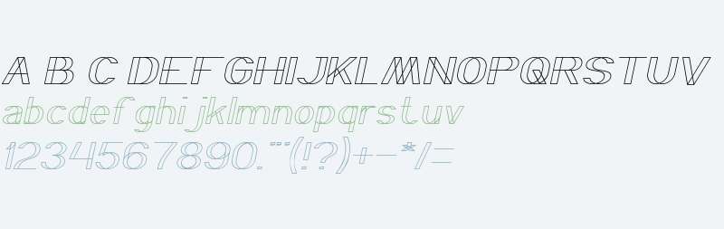 WIREFRAME Italic