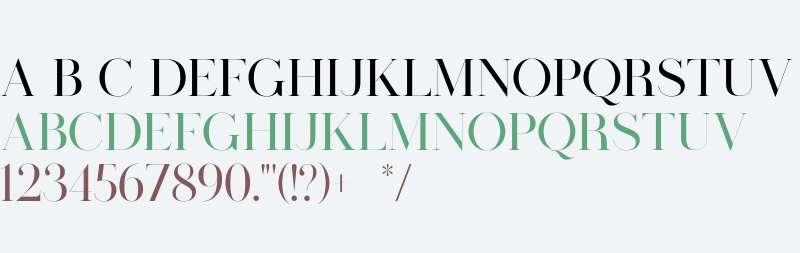 Visual Hollow Serif