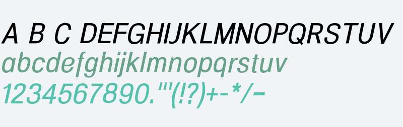 NeoGram Condensed W00 Medium It