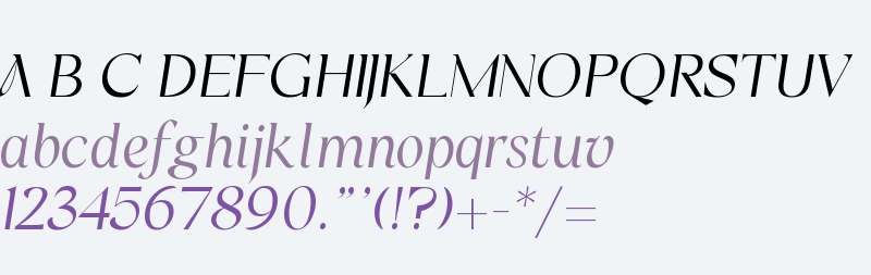 FH Alpha Test Light Italic