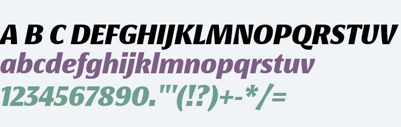 KoningDisplay Heavy Italic