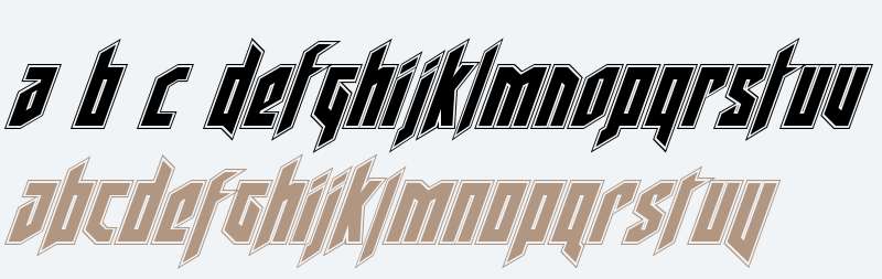 Deathshead Academy Italic