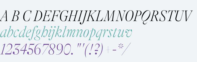 GT Alpina Fine Cond Thin Italic