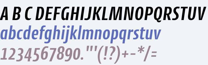 CantigaCnd W01 SemiBold Italic