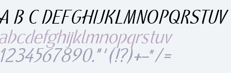 Metamoderna W01 Light Italic