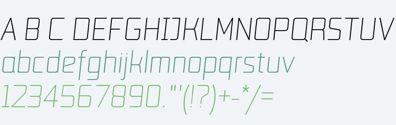 LabSansPro-UltraLightItalic