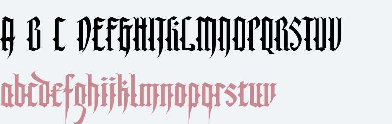 SkyClad Gothic BB W00 Regular