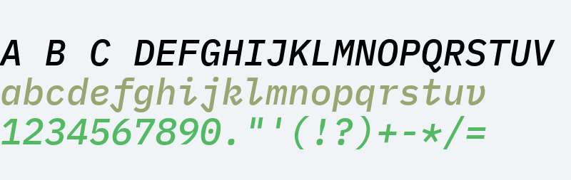 IBM Plex Mono Medium Italic