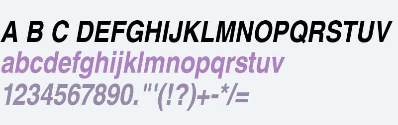 NimbusSanLCon Bold Italic