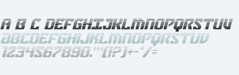 Federal Blue Gradient Italic