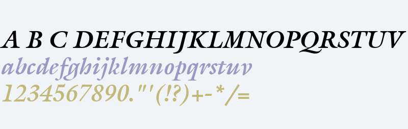 ITC Galliard W02 Bold Italic
