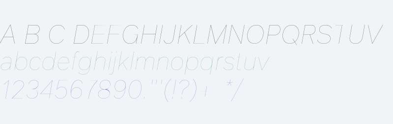 FF Infra Hairline Italic