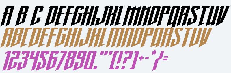 Justice Fighters Super Italic