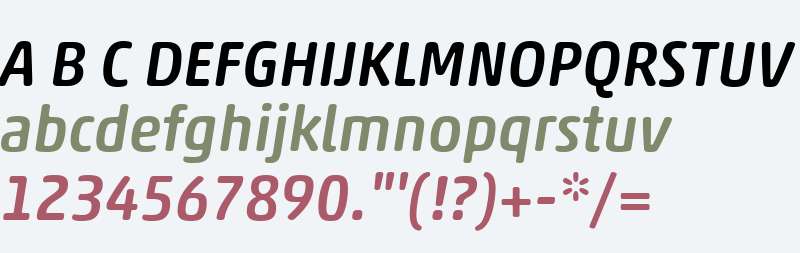 Akko Rounded W04 Medium Italic