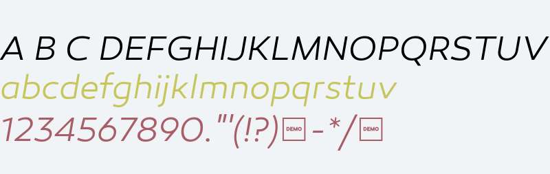 Canaro Light Italic DEMO